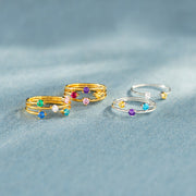 2-5 Birthstones Wrapped Ring