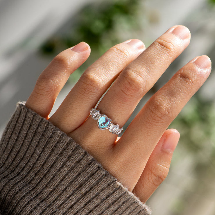 Clear Heart Ring