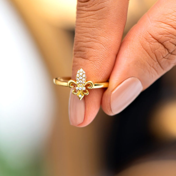 Fleur De Lis Ring - Our Lives Are Tied Together 