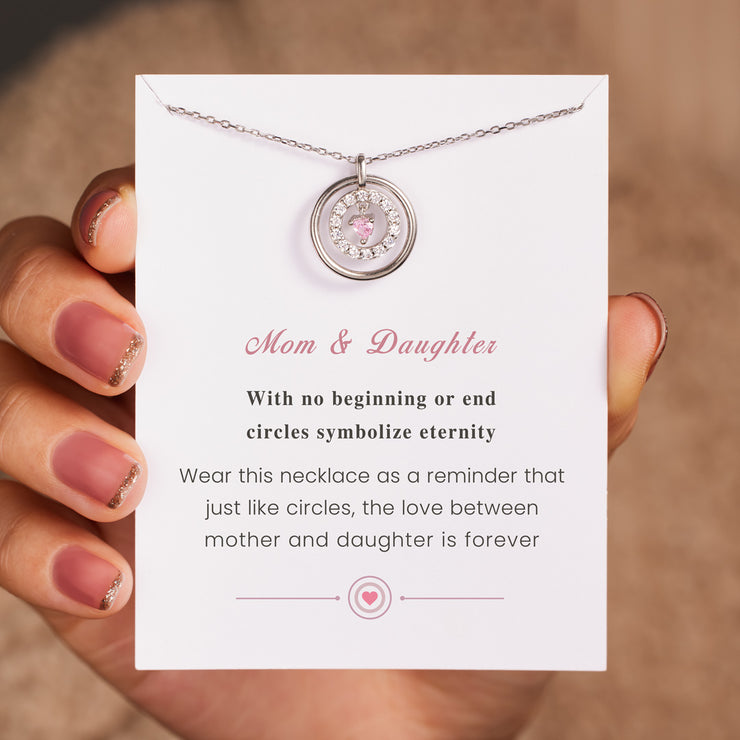 Mother Daughter Necklace Set | Heart Cutout | Sterling Silver – Starring  You Jewelry