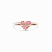Pavé MOM Heart Ring - Being A Mom Is A Work Of Heart
