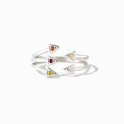 Birthstone Triangle Ring