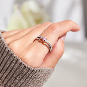 First My Mom Heart Infinity Sign Ring