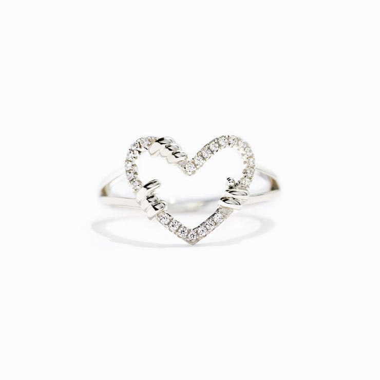 Pavé Heart Ring