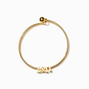 personalized initials bangle
