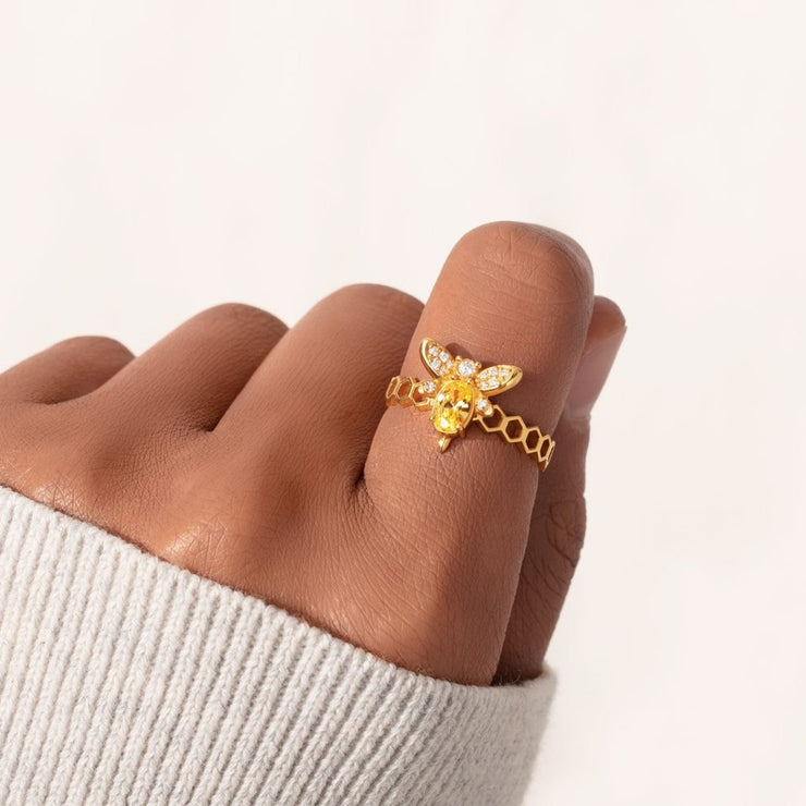 Happy Bee Day Ring