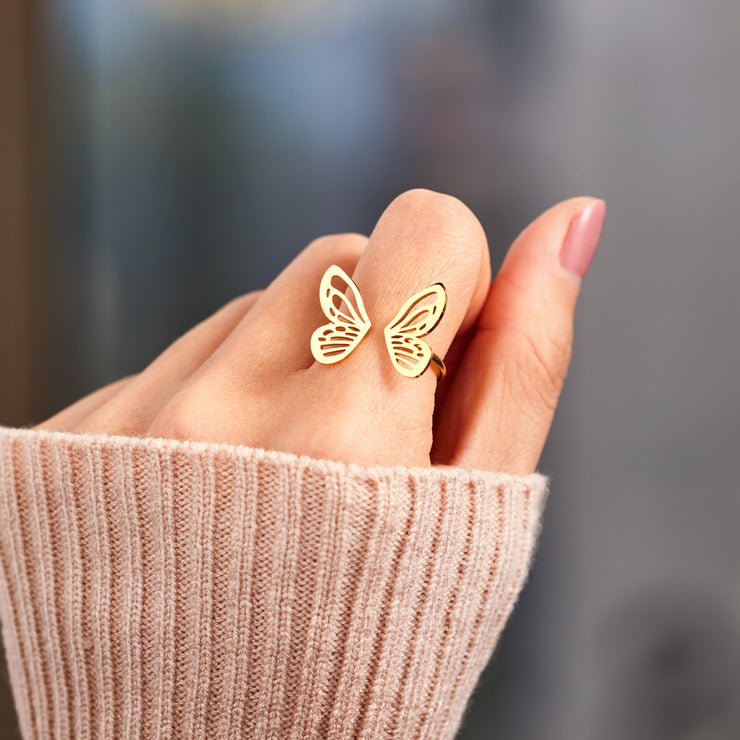 Sculpted Butterfly Ring