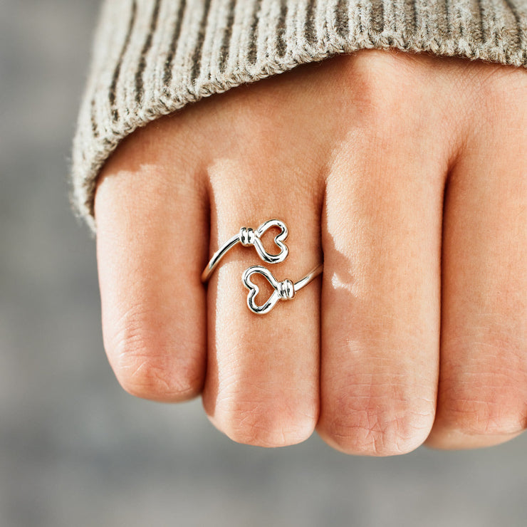 Double Heart Ring