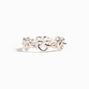 infinity heart knot ring