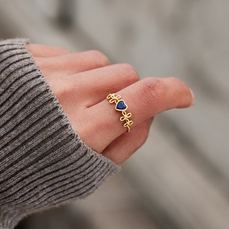 Heart Knot Band Ring