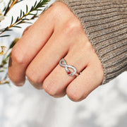 You're My Never Ending Heartbeat Heart Infinity Ring