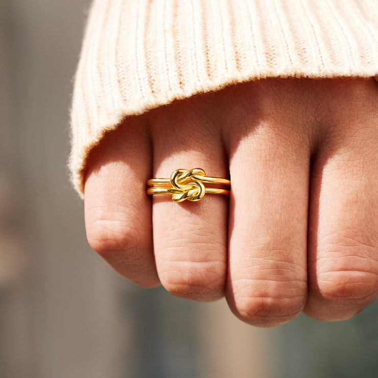 double square knot ring