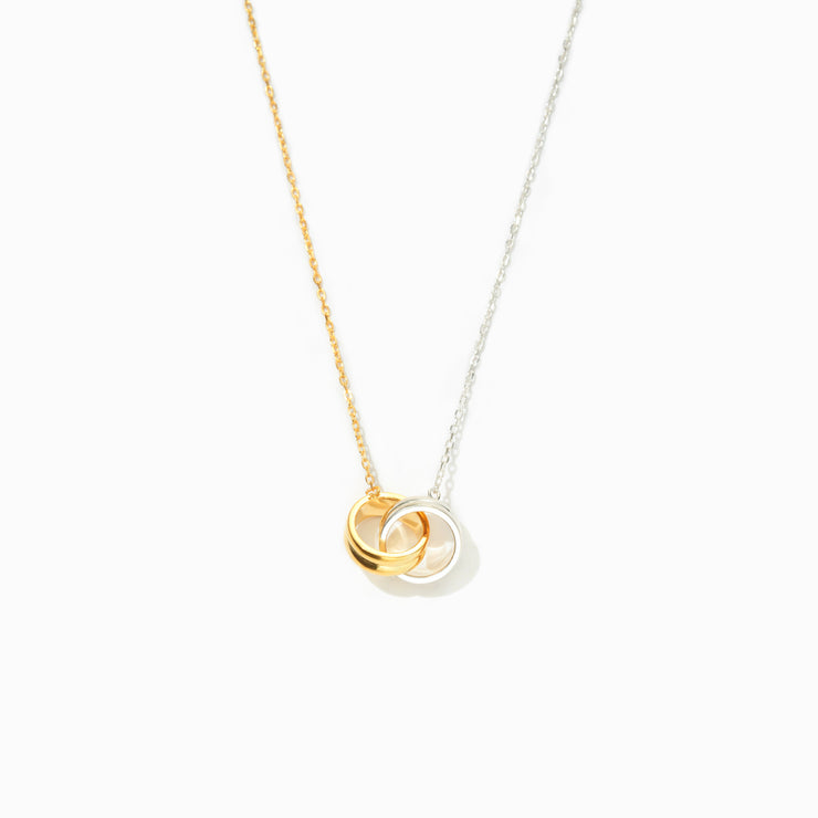 Two-Tone Interlocking Necklace