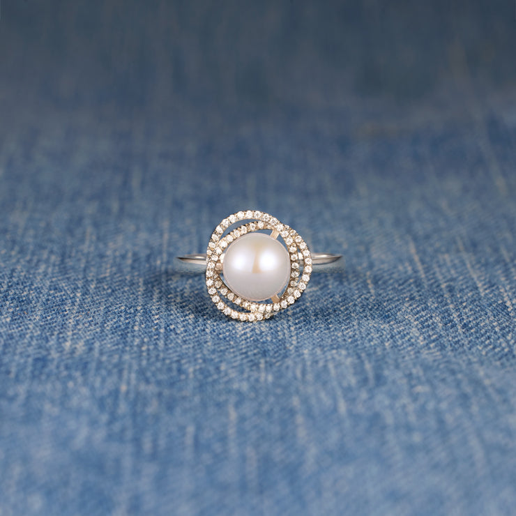 Infinity Pearl Ring