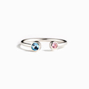 1-5 Birthstones Open Ring Band