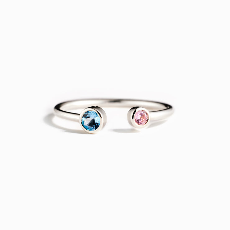 1-5 Birthstones Open Ring Band