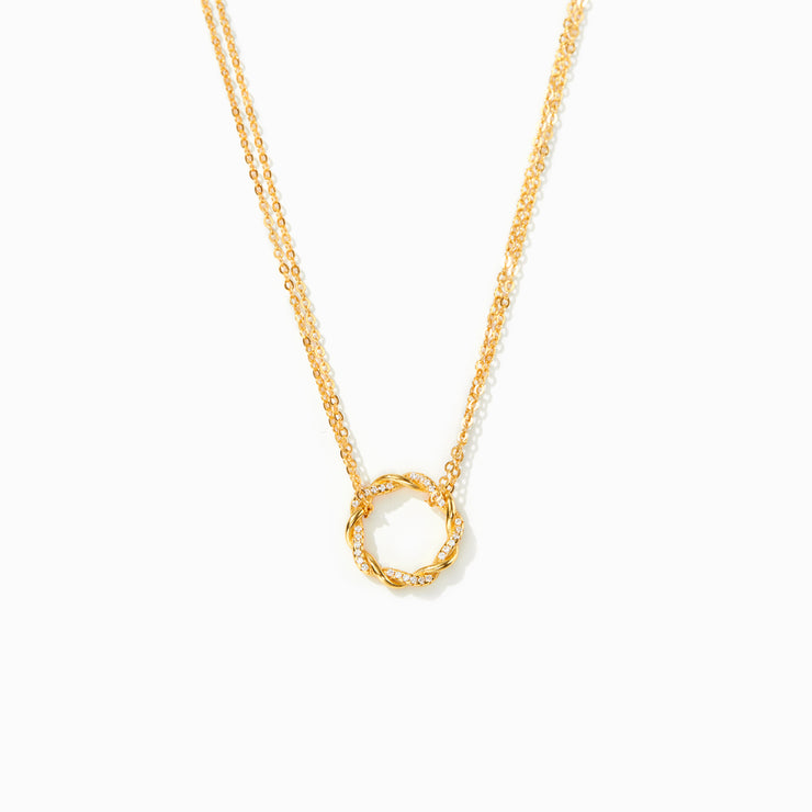 Twisted Pavé Necklace