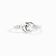 Pavé Interlocking Ring