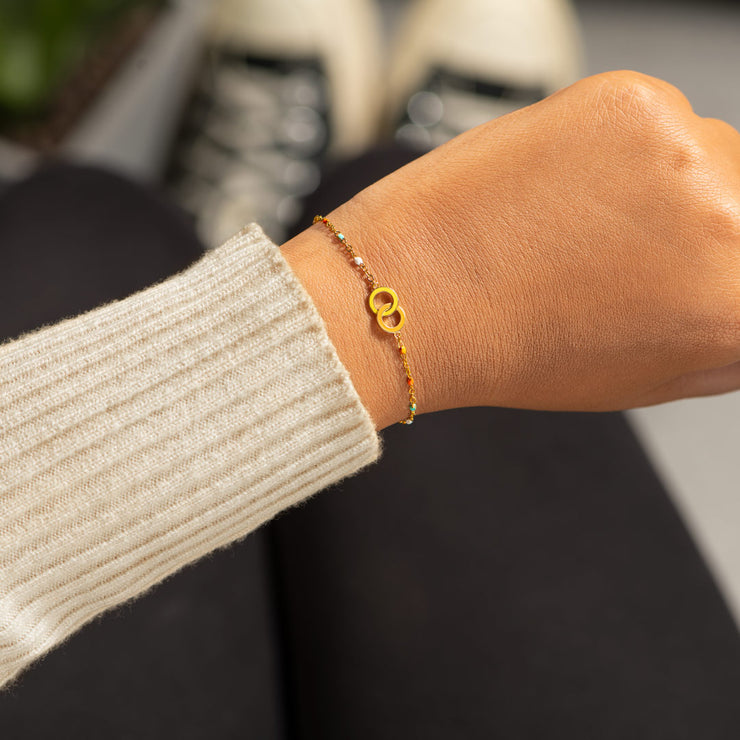 Tribe Enamel Interlocking Bracelet