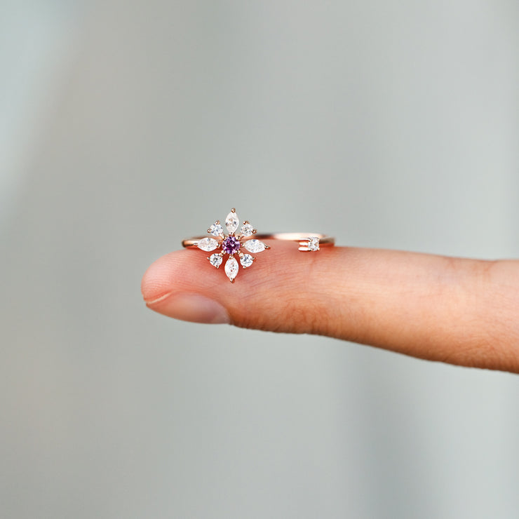 Gem Flower Ring