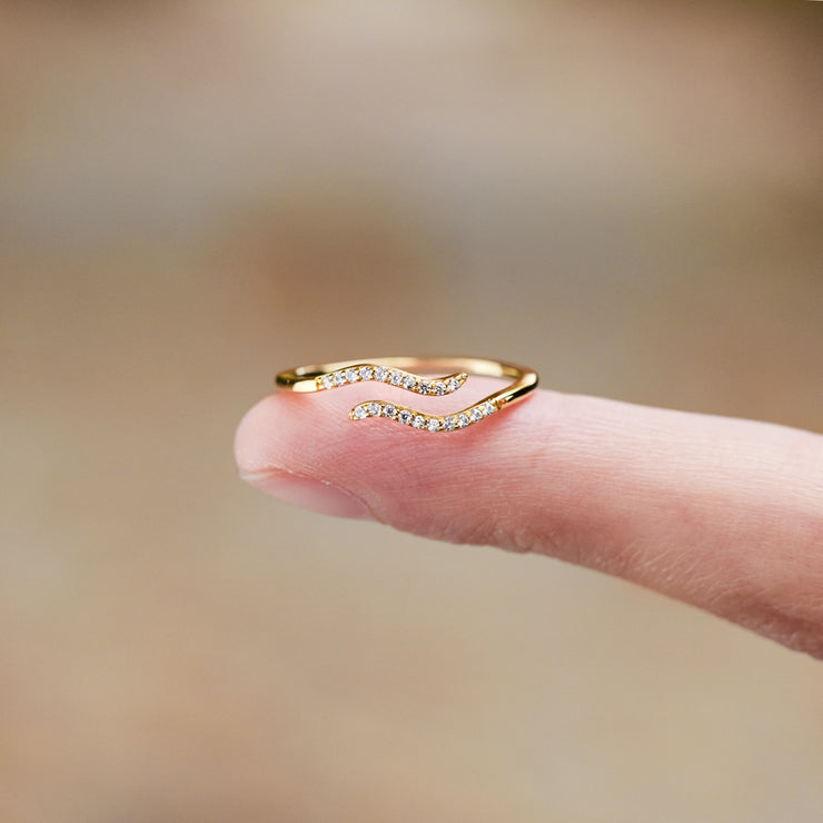 Double Wave Ring