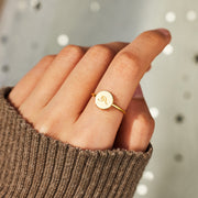 Wave Disk Ring