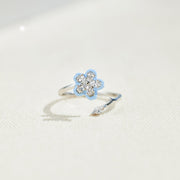 Enamel Flower Fidget Ring