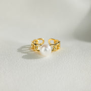 Pearl Chain Link Ring