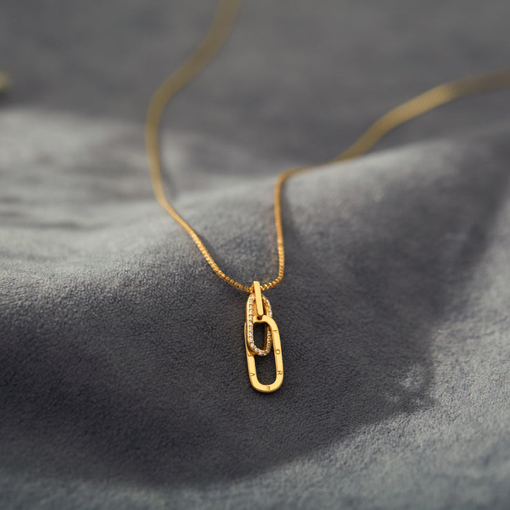 Rectangle Interlocking Necklace