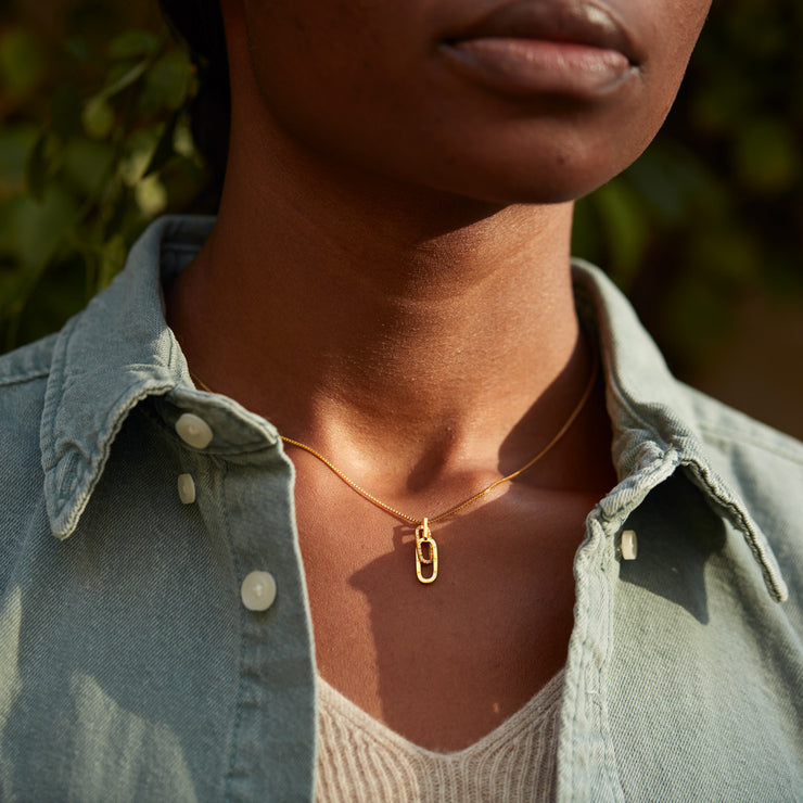 Rectangle Interlocking Necklace