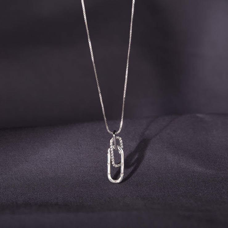Depression Can't Rectangle Interlocking Necklace