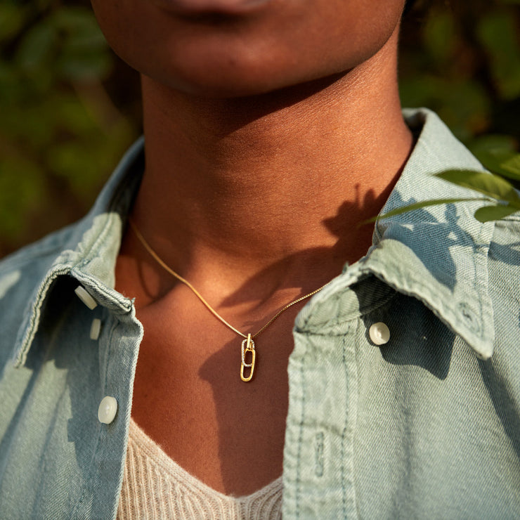 Rectangle Interlocking Necklace