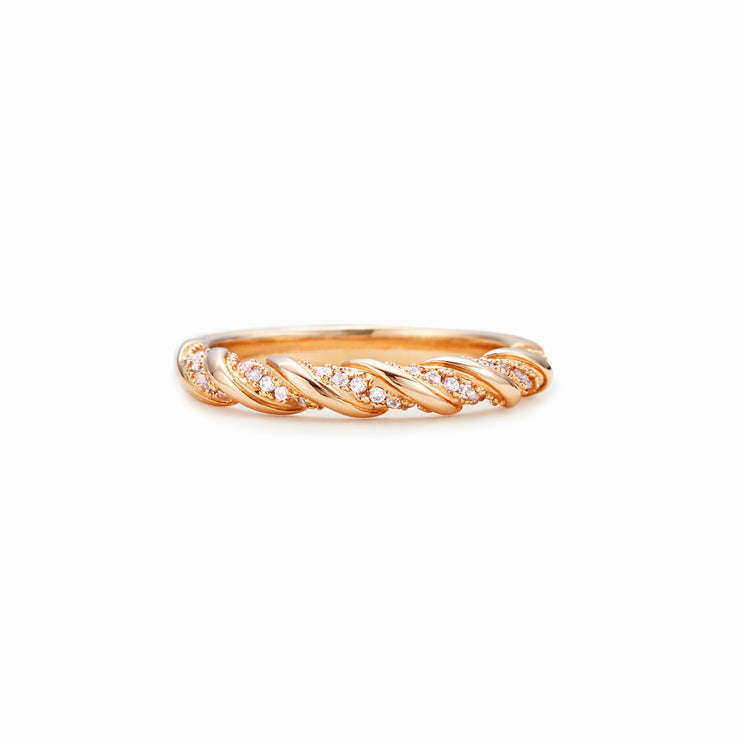 Gold Ring-Sisters for Eternity Infinity Twisted 