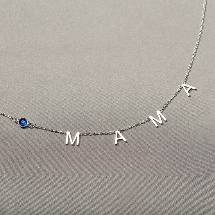 MAMA Necklace With Birthstone