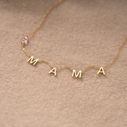 Mama Necklace With Birthstone