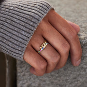 A Mother's Embrace Personalized Birthstone Ring