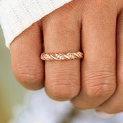 Gold Ring-Sisters for Eternity Infinity Twisted 