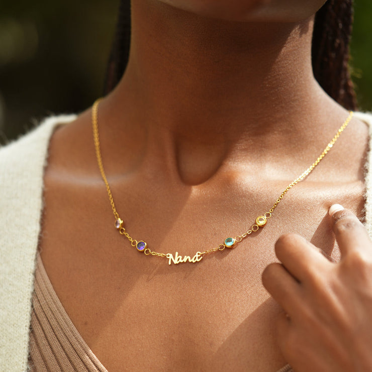 1-8 Birthstones Nana Necklace