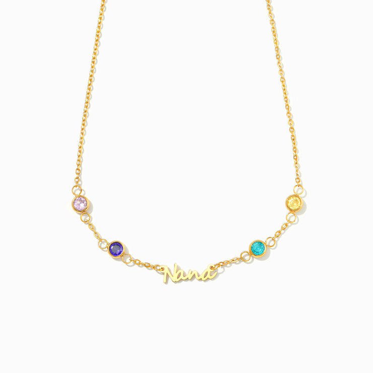 1-8 Birthstones Nana Necklace