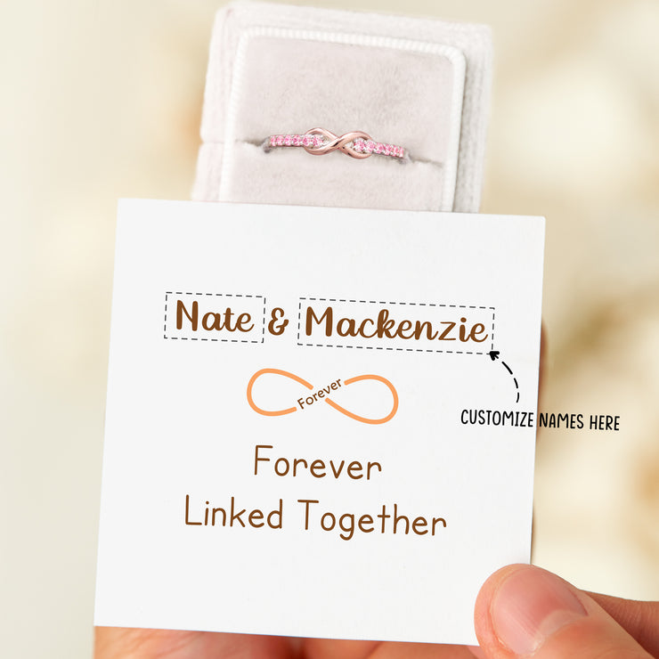 Personalized Forever Linked Together Ring
