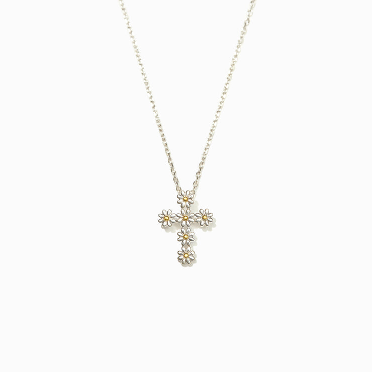 Daisy Cross Necklace