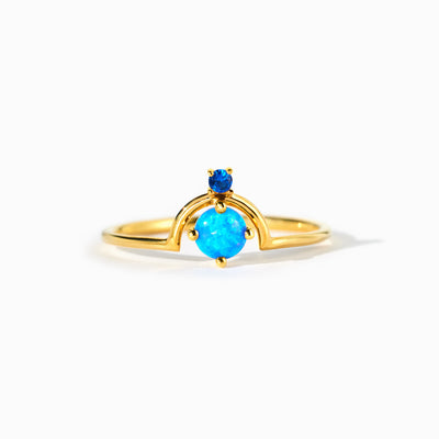 Blue Opal Arch Ring