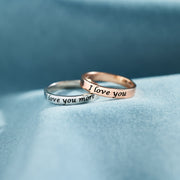 Custom Engraved Sterling Silver Ring Band