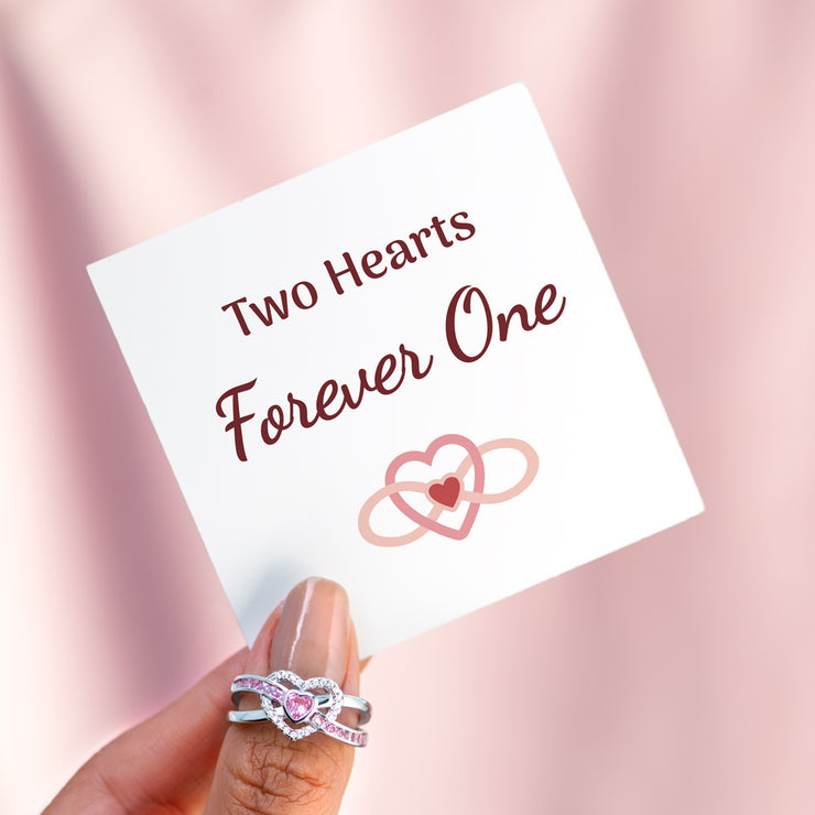 Two Hearts Forever One Heart Within Heart Ring