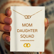 Interlocking Necklace - Mom Daughter Squad 